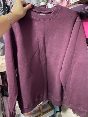 GAP Men's Crewneck Sweatshirt in Plum